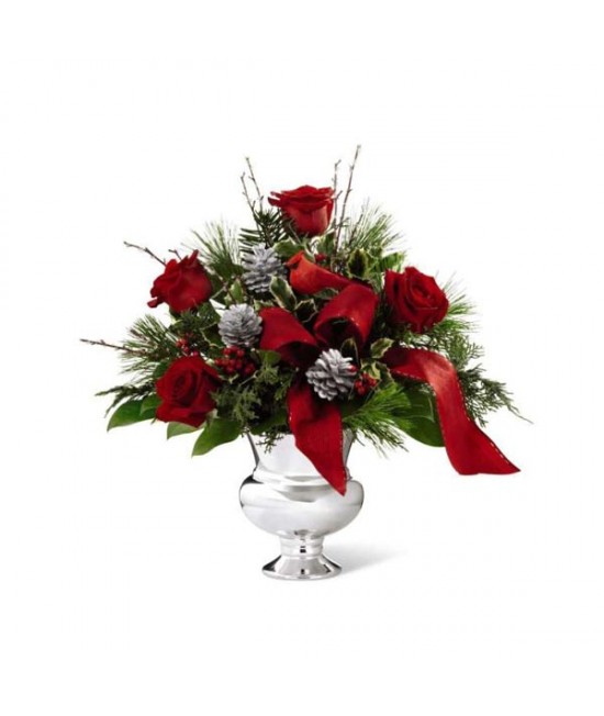 The FTD Silver Tidings Bouquet by Better Homes and Gardens